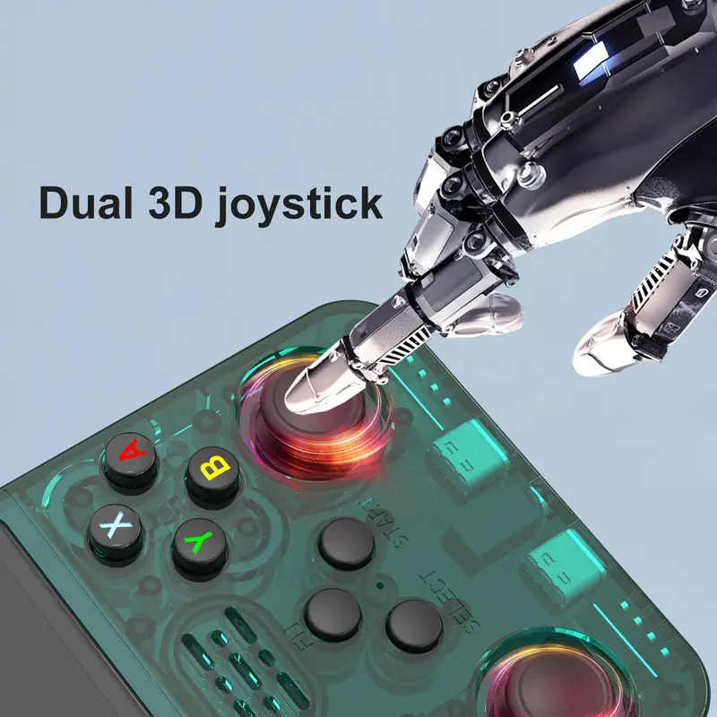 Ylw 3.5 Inch Hd Ips Screen Retro Handheld Video Game Console, Linux System 16000 Games 19 Emulators Handheld Game Player, Open Source Game Console, Gaming Console 4