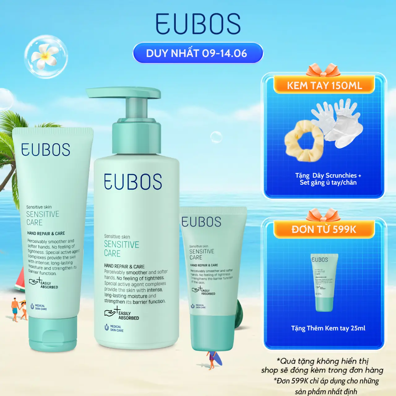 Kem Dưỡng Da Tay Eubos Giúp Mềm Mịn, Dưỡng Ẩm Chuyên Sâu An Toàn Cho Da Nhạy Cảm