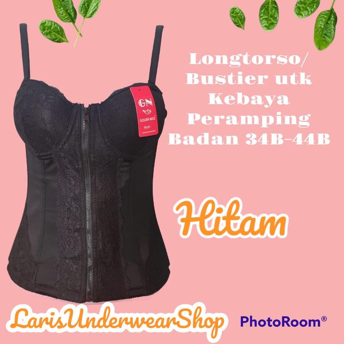 Gambar Longtorso/Bustier G. Nick SB002 Premium ( Dalaman kebaya Peramping Badan ) - Hitam, 34B/75 dari LarisUnderwearShop Kab. Bandung 3 Tokopedia