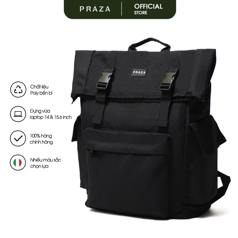  Balo Ulzzang Đựng Laptop Dành Cho Nam Nữ Thời Trang Cao Cấp Chất Liệu Vải Poly Canvas 1000D Trượt Nước - BLT197 