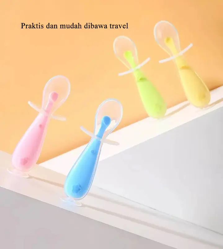 Kiddikiddo Sendok Anti Sedak Alat Makan Anak Bayi Perlengkapan Makan Bayi Training Spoon 2
