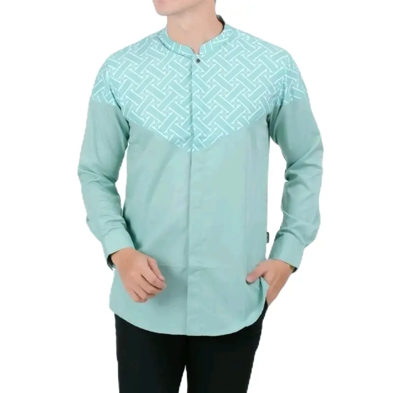 kemeja koko pria kombinasi Katun