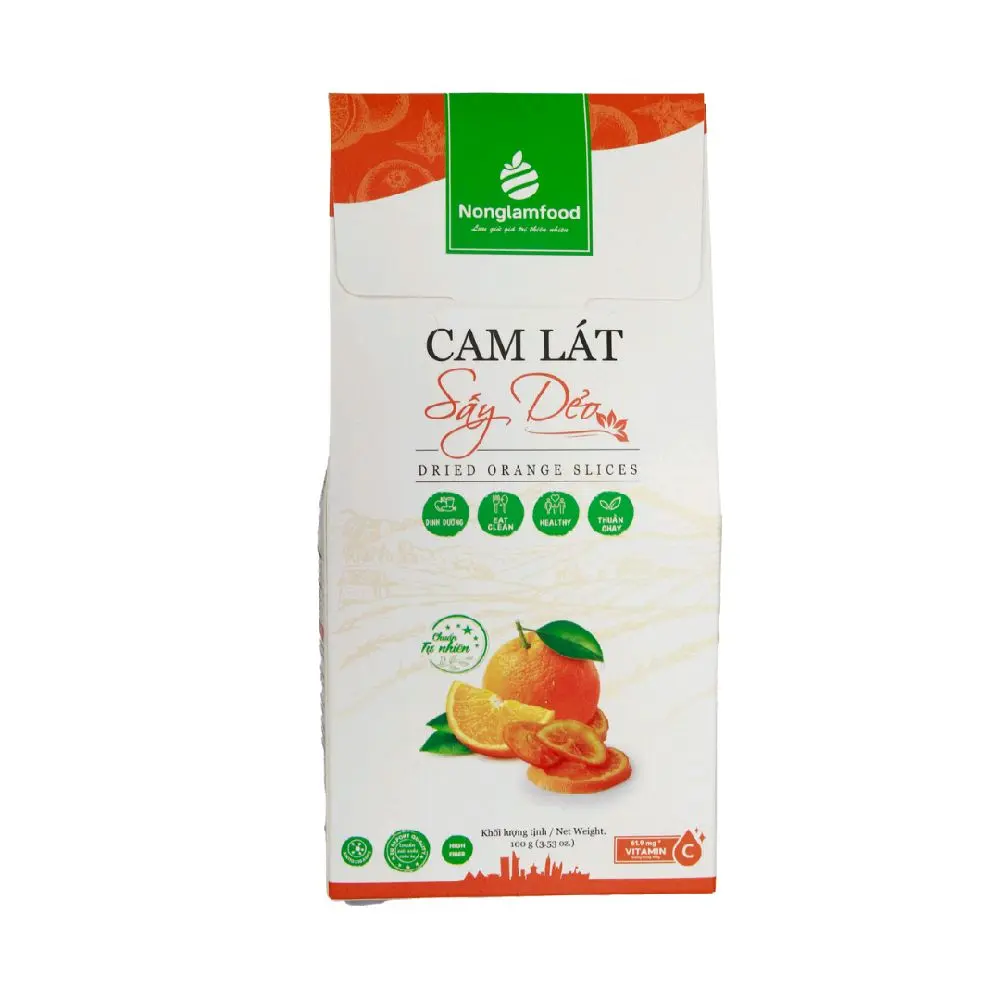 Cam lát sấy dẻo hộp 100g_Nonglamfood Lưu giữ giá trị thiên nhiên