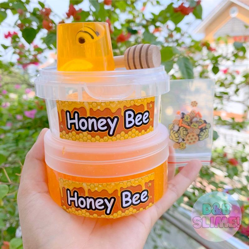  HONEY BEE JELLY SLIME - Đồ Chơi Chất Nhờn Ma Quái Đất Nặn Hình Tổ Ong và Charm Con Ong Siêu Đẹp 