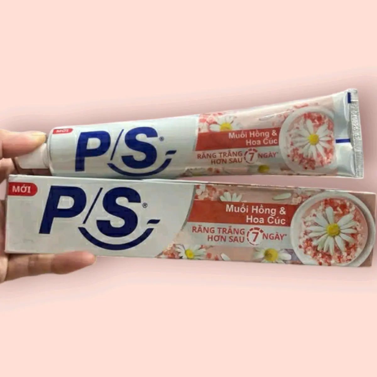 Kem đánh răng P/s muối hồng và hoa cúc 230g trắng răng thơm miệng
