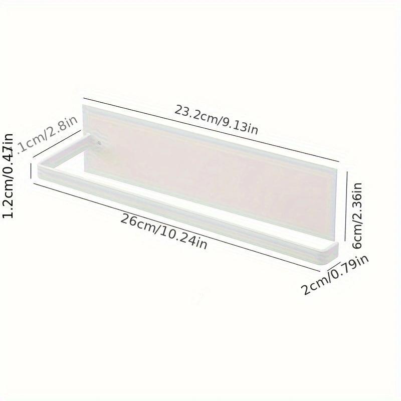 Product Introduction of Self-adhesive Tissue Storage Rack, 1 Count Wall Mounted Paper Towel Holder, Punch Free Storage Organizer for Bathroom Kitchen 5