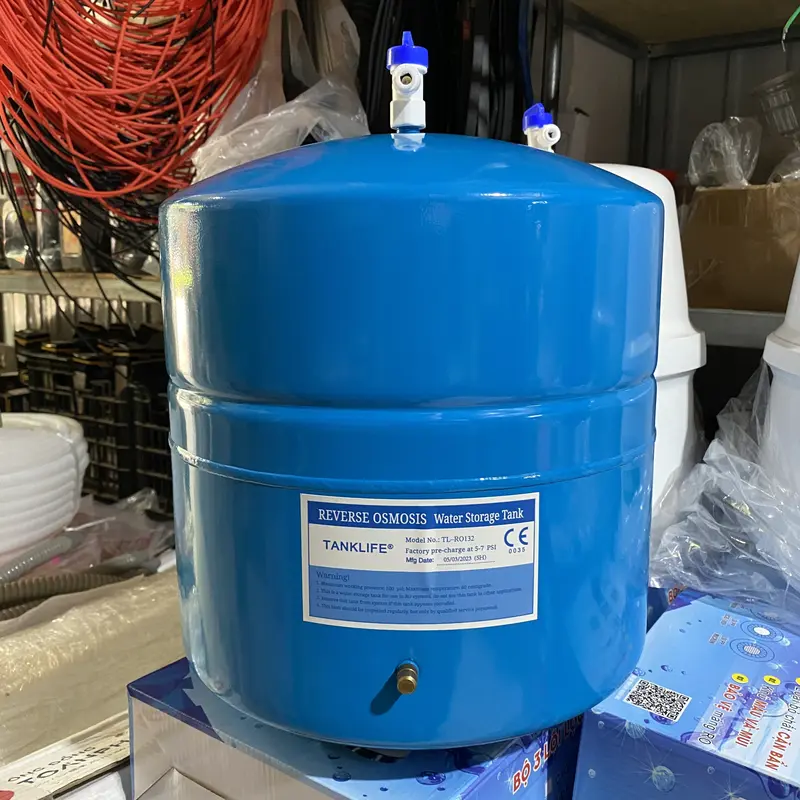 Bình áp chứa nước tinh khiết RO cho máy lọc nước Karofi, Kangaroo, Haohsing,... dung tích 3.2G, 4.0G, 10L, 50L TẶNG kèm van khóa 1