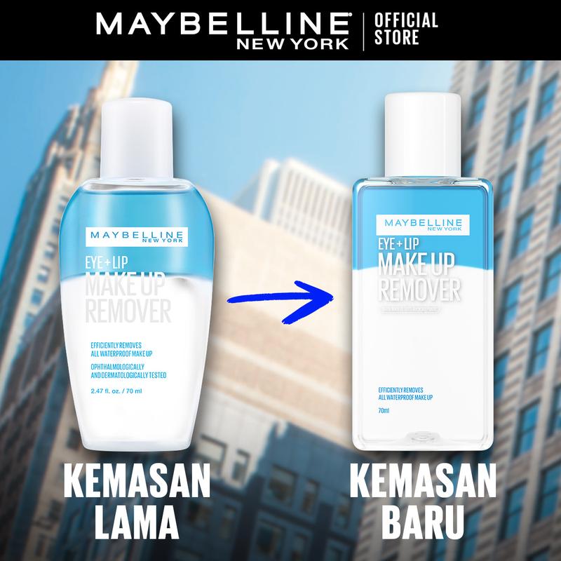 Maybelline Lip & Eye Makeup Remover - 70 ml & 150 ml (Dengan Formula Lembut Untuk Make Up Waterproof) 2