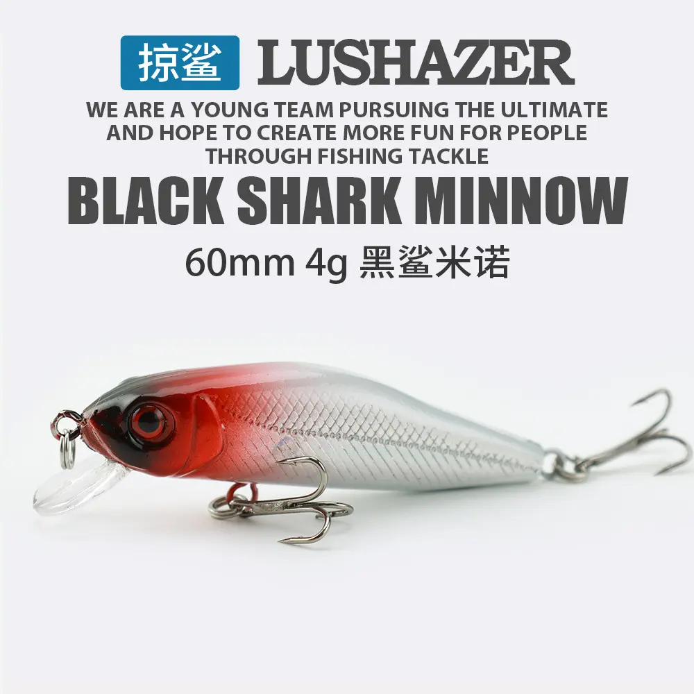 Shark-Sweeping| Micro Floating Mino 60 Mm4g Lure Mino Plastic False Bait Hard Bait Artificial Bait Hard Bait Topmouth Culter