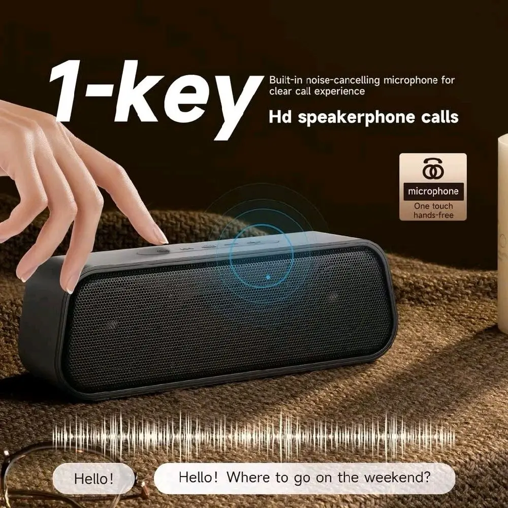 Loa Bluetooth DE415 công suất 10w âm thanh hay thiết kế hiện đại