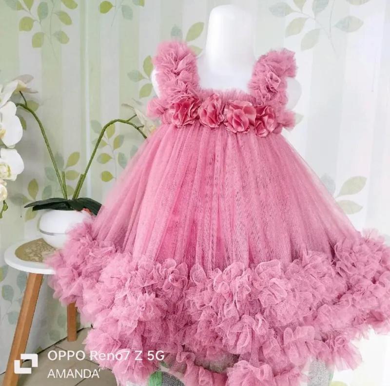 Dress Perempuan Anak Rempel Bunga Model Terbaru 2
