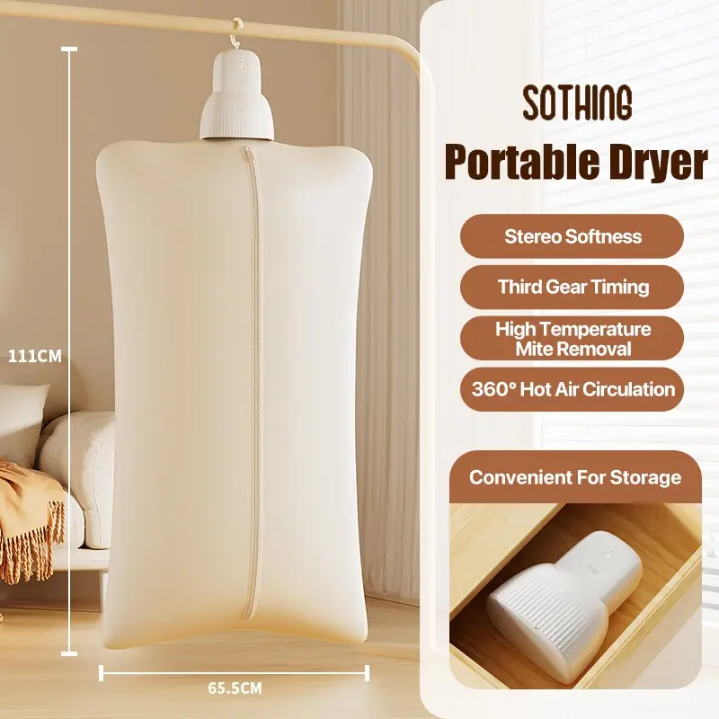 Deerma X SOTHING Portable Clothes Dryer Machine 360 Hot Air Circulation Drying Three-speed Timing