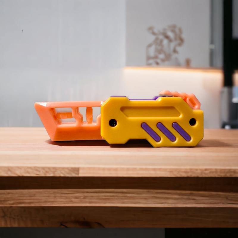  Dao lược cà rốt dao bấm balisong múa dao đồ chơi vô tri xã stress bộ qua tang đồ chơi vui nhộn học sinh Toy 