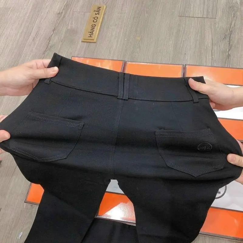 Quần Legging Cạp Cao Chữ H 2 Khuy Khóa  UMI Hàn Co Giãn Tốt Ôm gọn quần  legging 2