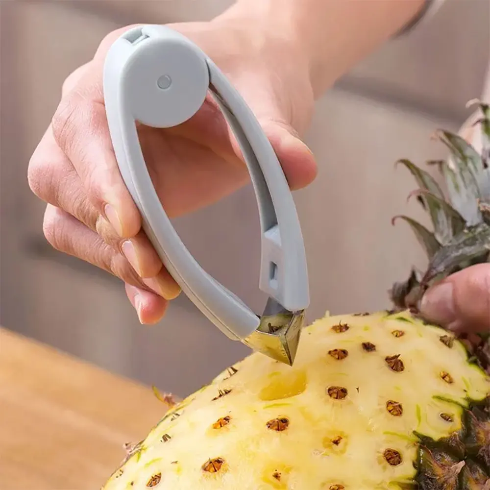 1/2PCS Pineapple Eye Corer Peeler Multifunctional Stainless Steel Strawberry Huller Fruit Seed Remover Cutter Home Kitchen Accessories