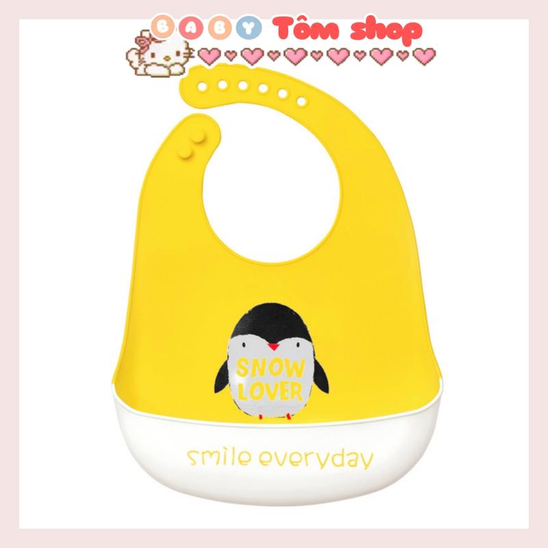 Product Introduction of Yếm silicone Baby Tôm có máng hứng cho bé ăn dặm 5