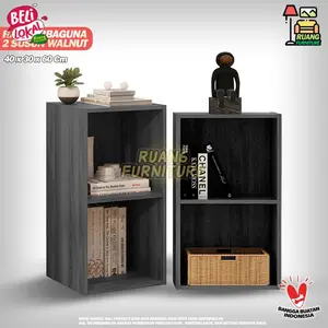 RAK BUKU SERBAGUNA 2 SUSUN LEMARI BUKU RSG 2 SUSUN RAK SERBAGUNA RAK SEPATU RAK KAYU RAK SUSUN