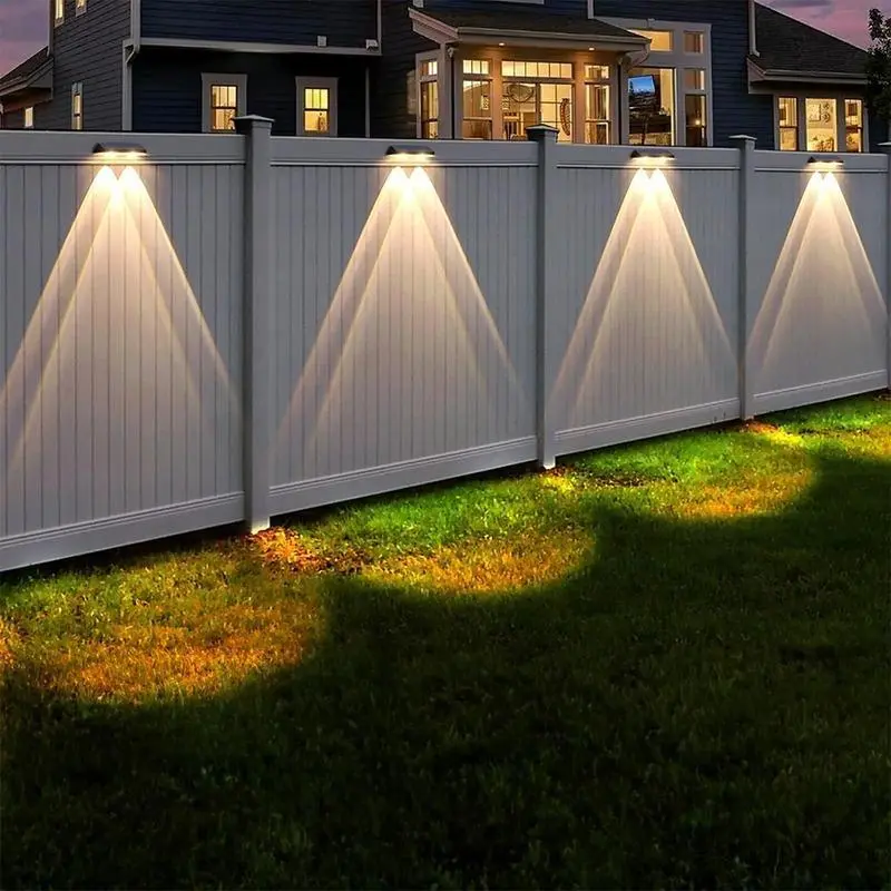 Solar Powered Wall Mounted Light, 1 Set Waterproof Solar Outdoor Light, Solar LED Light for Garden Patio Yard Decor, Outdoor Lamp for Patio Furniture, Fence