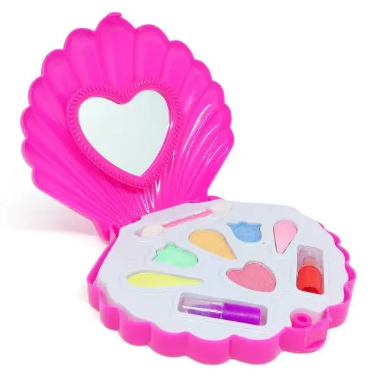 ( BISA COD ) PROMO Mainan Anak Perempuan Set Make Up Kosmetik Shell Kerang Lipstick Eye Shadow SNI 1