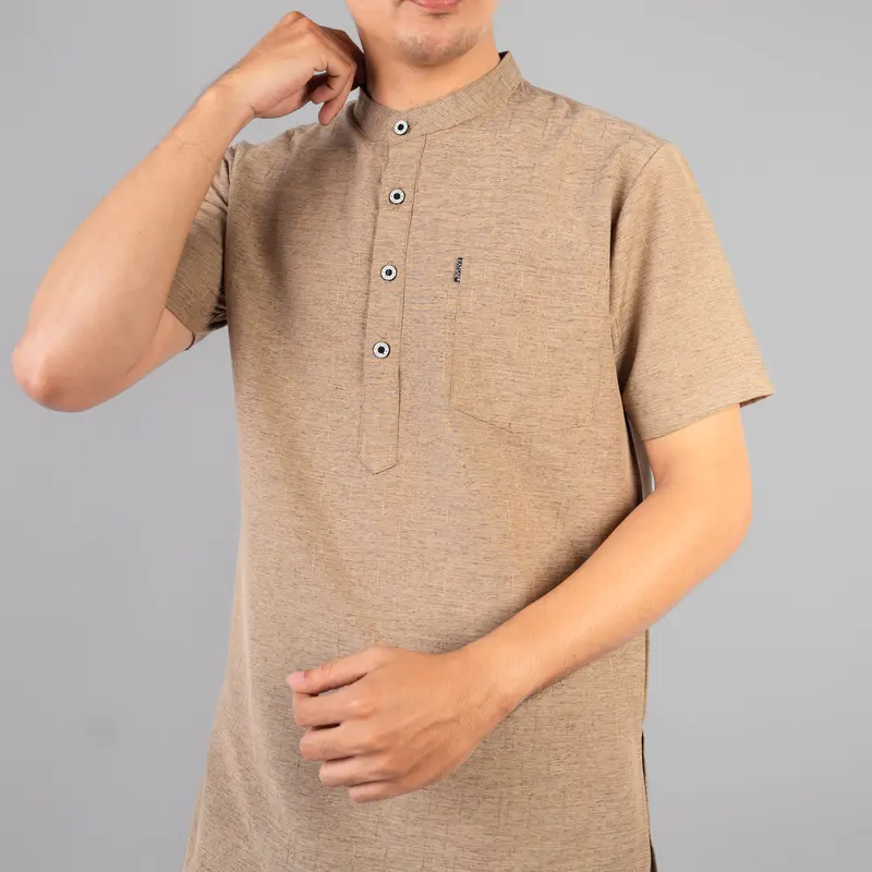 Katsae - Koko Pria Dewasa Setelan Baju celana Muslim | Set Kemeja Koko Kurta Hasbi 6