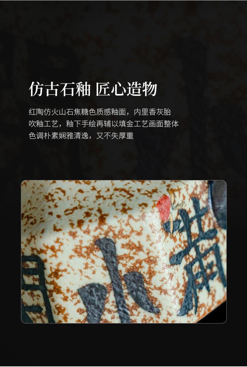 Product Introduction of Blue And White Flint Red Pure Handwritten Teapot Household Living Room Ceramic Teapot Small For One Person To Drink Special Tea [A901] 2