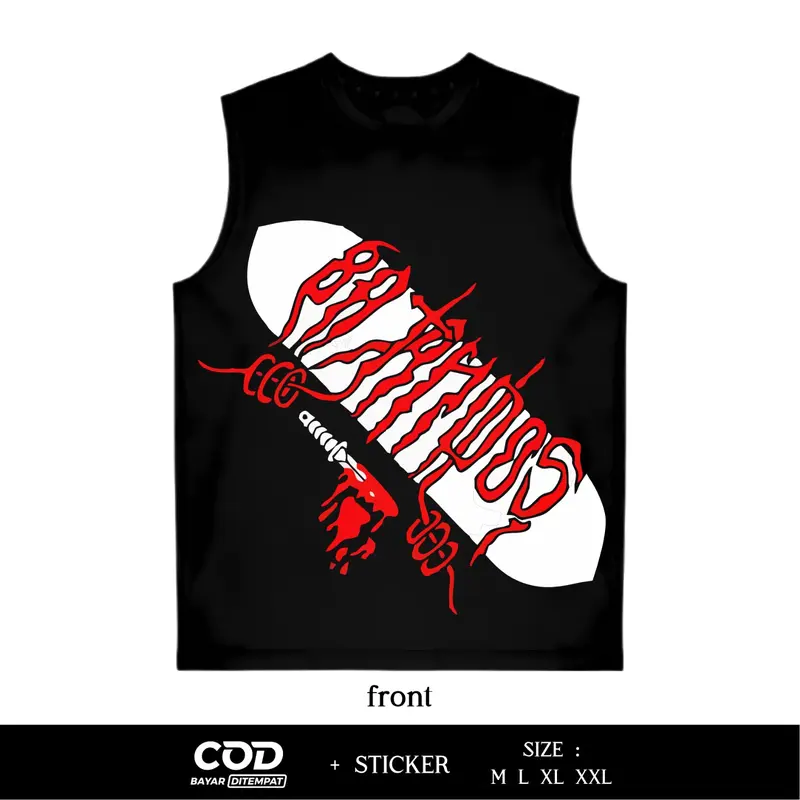 Kaos Singlet Netral Batandos Mendem Urip Bingung Mati Sungkan Sablon DTF Desain Terbaru By Inzavibe 2