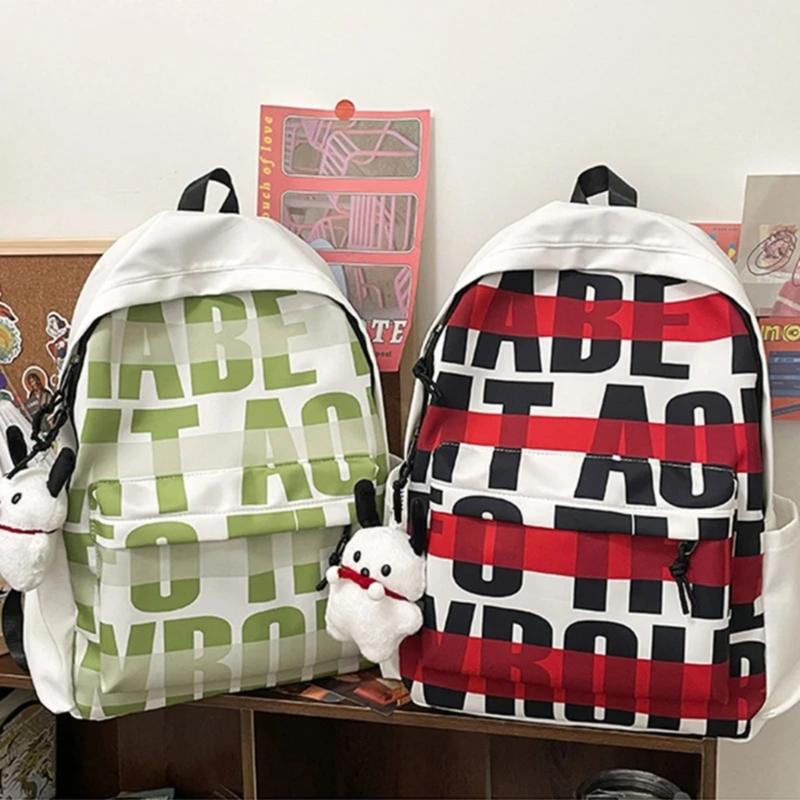 Product Introduction of New American backpack female students original printed backpack trend schoolbag male students 7