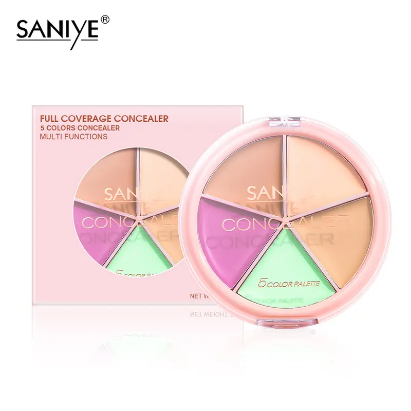 SANIYE [BPOM] Original Matte Concealer Makeup High Coverage 5 Warna Profesional Wajah Makeup R1179 7