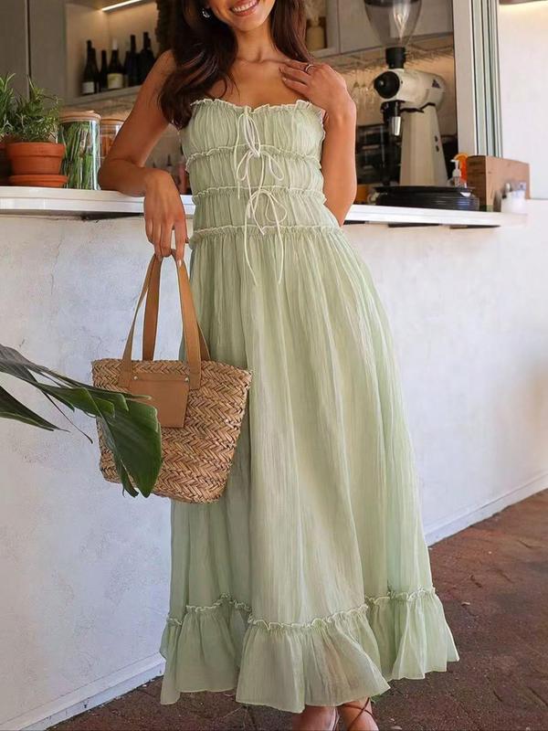 Casual Street Solid Solid Color Strapless A Line Dresses(5 Colors) Casual Street Solid Solid Color Strapless A Line Dresses(5 Colors)