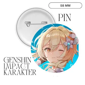 PIN GENSHIN IMPACT KARAKTER UKURAN 58 MM (HARGA 1 PCS + LAMINASI GLOSSY) JPOP ANIME JEPANG JAPAN PREMIUM MURAH UNOFFICIAL AMBER AYAKA BARBARA BEIDOU BENNETT CHILDE CHONGYUN GANYU ITTO JEAN KAEYA KEQING LUMINE MONA NINGGUANG READY STOCK ! Clips