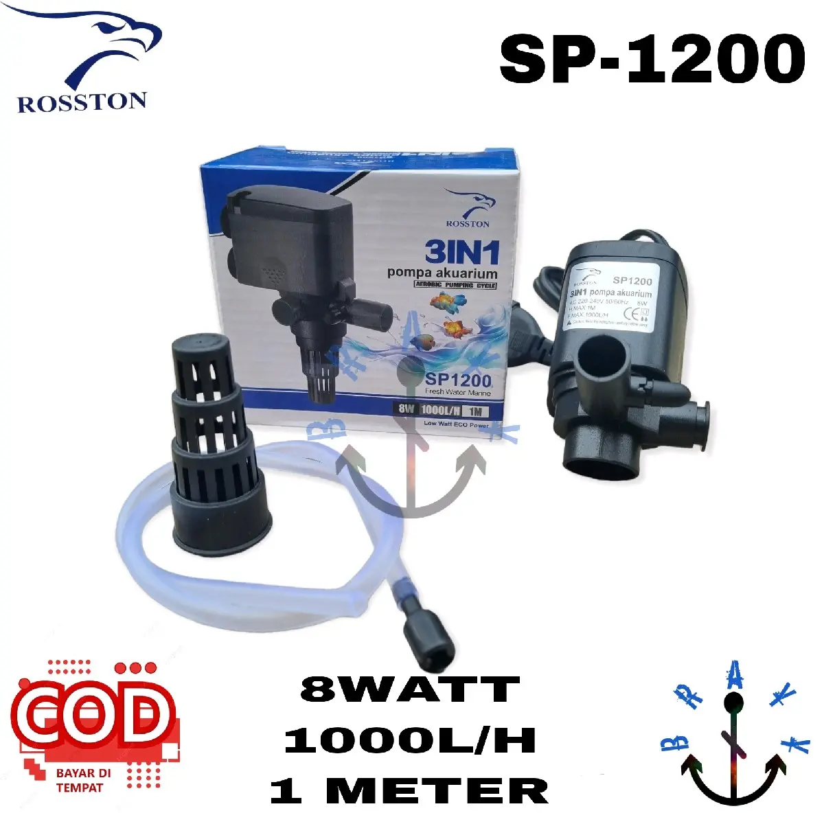 Mesin Pompa Aquarium Aquascape Rosston RS 1200 Low Watt