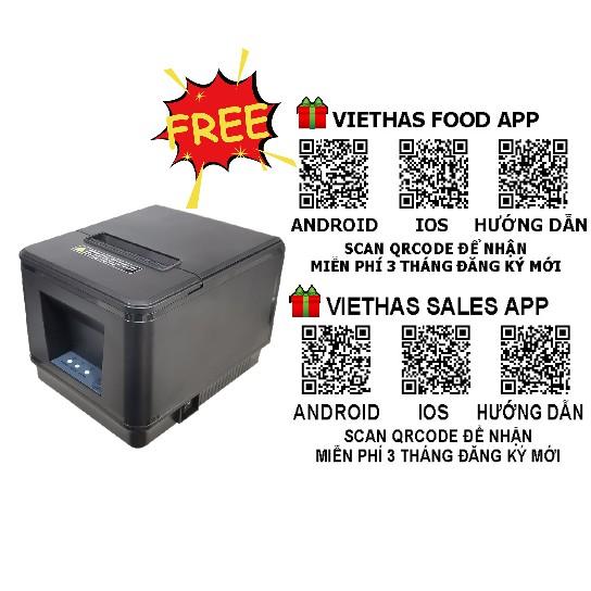 Máy in hóa đơn Xprinter A260H in từ điện thoại và máy tính dùng khổ giấy K80 3