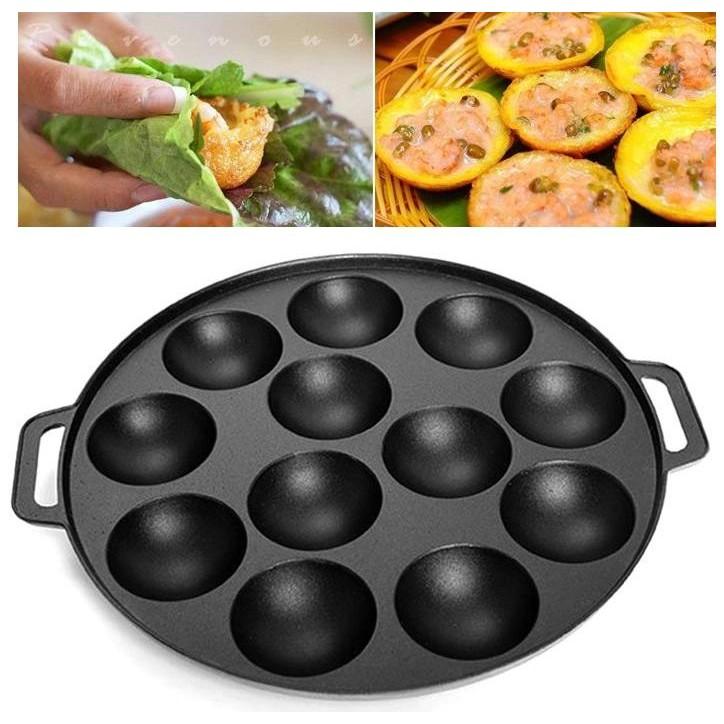 [Đủ size][Kèm nắp] Khuôn Bánh Khọt Chống Dính Đủ Size  Kèm Nắp Đậy Dùng cho mọi gia đình