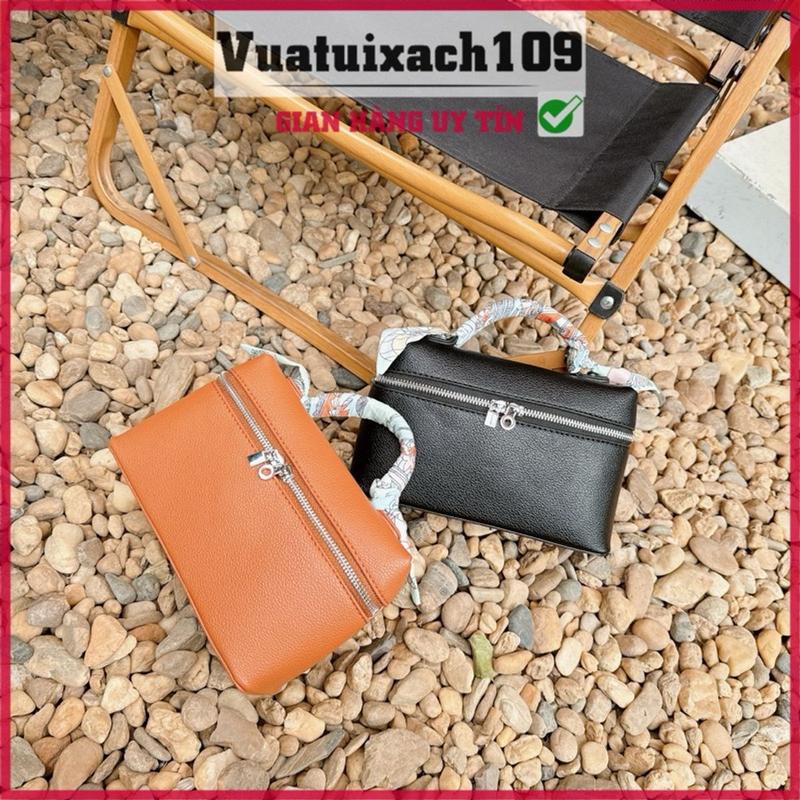 Túi xách nữ size 22 da mềm, 1 ngăn rộng, khóa kéo séc, tặng kèm khăn, kiểu dáng đơn giản vua túi xách 2