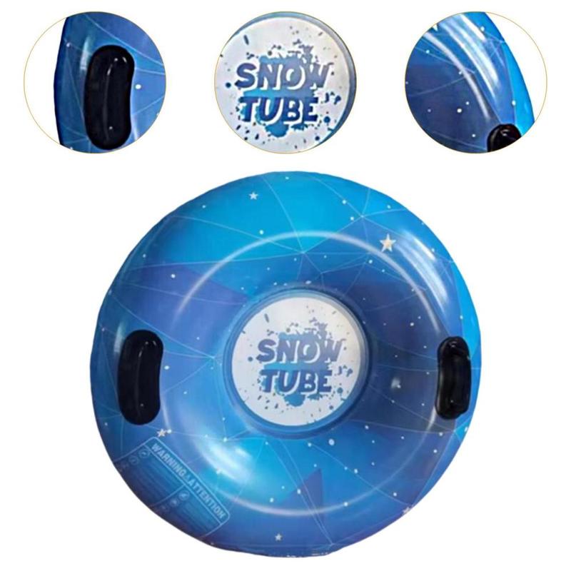 Product Introduction of Inflatable Snow Tube Children Skiing Tube Snow Toy 35 inch with Handles for Games Sledding Family Activities Xmas Winter Fun 2