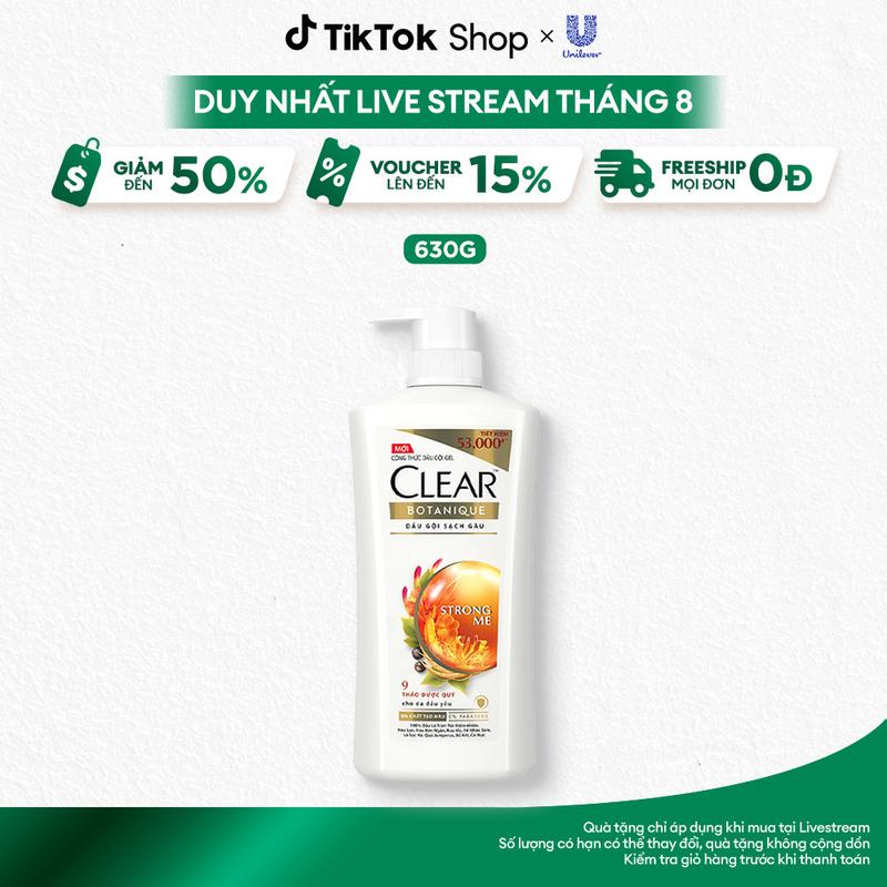 [FS] Dầu Gội CLEAR 9 Thảo Dược Quý Hỗ Trợ Làm Sạch Gàu, Nhờn, Ngứa - Phù Hợp Cho Da Đầu Yếu 630G Dành Cho Nam Và Nữ [3]