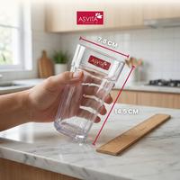 Gambar ASVITA Gelas Susun Capri 425 ML - 6 PCS Plastik Food Grade Wadah Minum GTC 425 - Bubble Wrap dari ASVITA Plastic Indonesia Kota Tangerang 2 Tokopedia