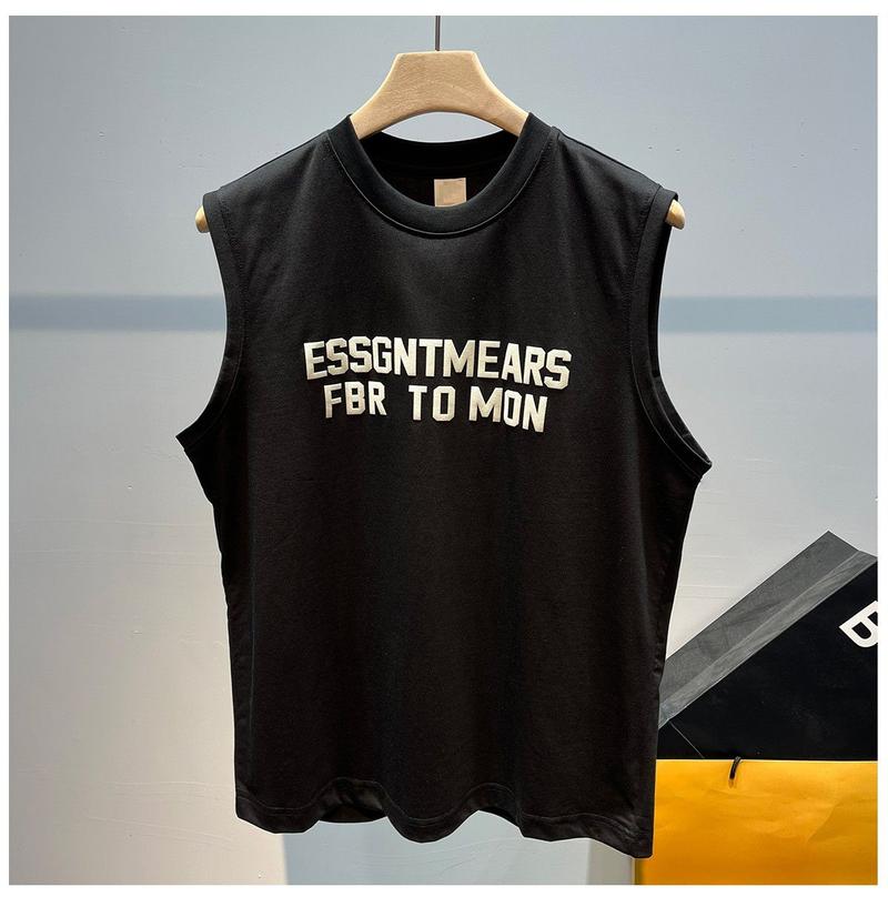 Product Introduction of Men's Clothing Men's Sports Fitness Vest Men's Summer Internet Celebrity Sleeveless T-Shirt Men's New American Style Printed Fashion Tank Top 4