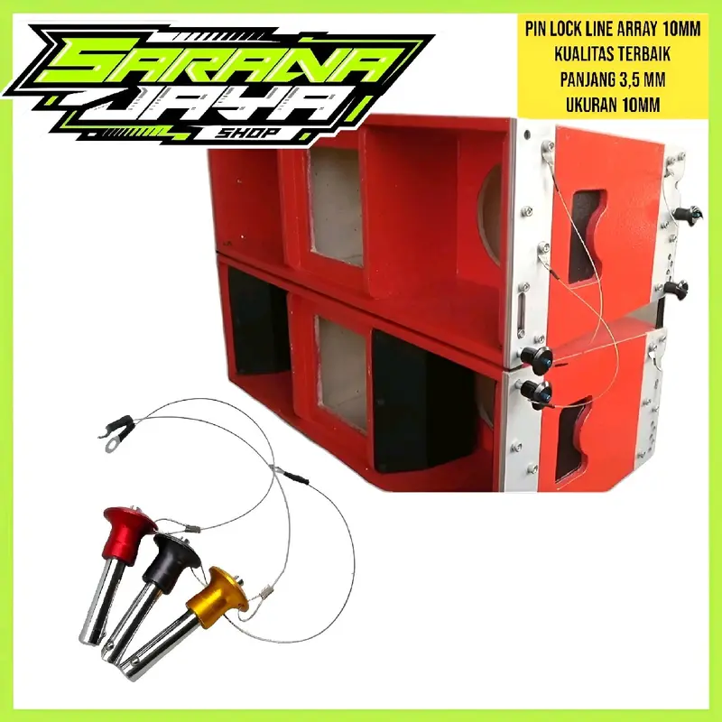 Pinlok Braket Line Array - Pinlock Bracket 10 mm High Quality Warna merah 2