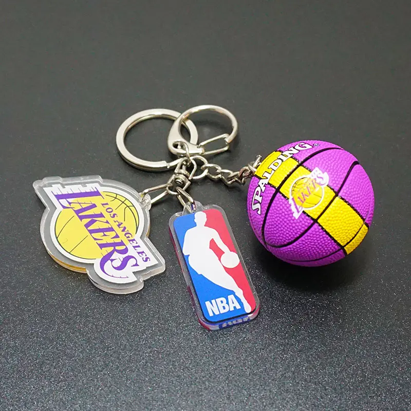 Móc Chìa Khóa Bóng Rổ NBA, Móc Chìa Khóa Acrylic, Mặt Dây Chuyền Ba Lô