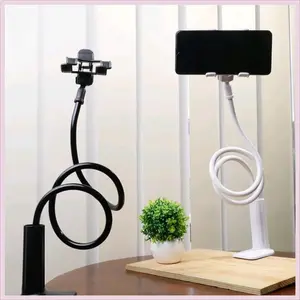 [COD] Holder Stand Handphone Lazy Pod Arm Tripod / Desk Meja Klip HP Lazypod Portable Besi Lentur