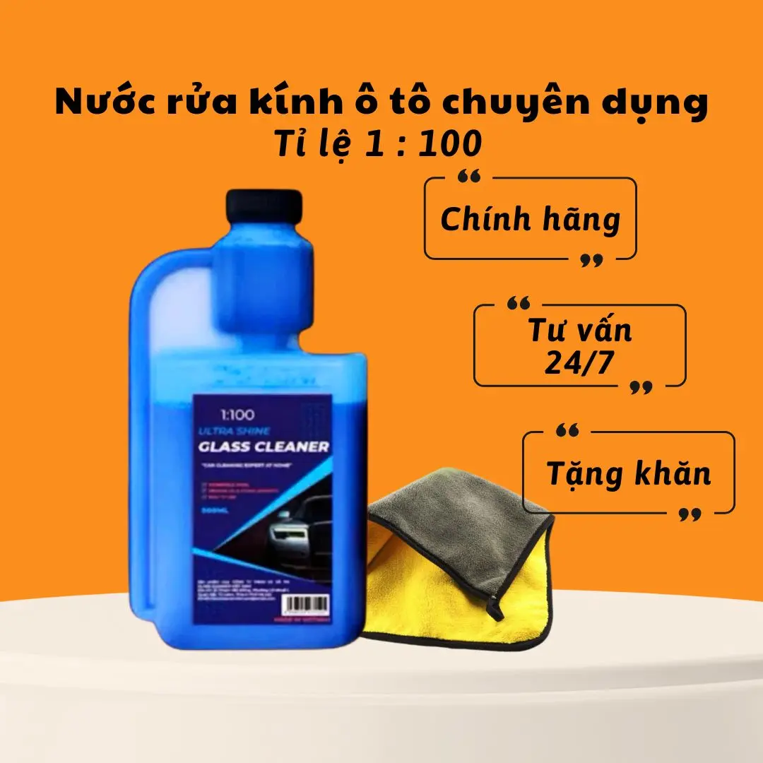 Nước Rửa Kính Ô Tô Song Dan 250ml - 500ml Rửa Sạch Kính, Khử Màng Dầu, Dưỡng Mềm + Êm Lưỡi Gạt Mưa (Mẫu Mới)