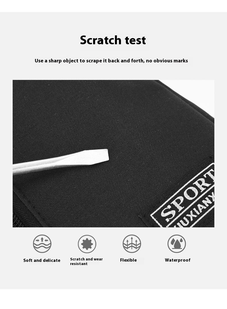Product Introduction of 2025 new solid color chest bag men's trendy brand men's shoulder bag shoulder bag Oxford cloth casual bag small backpack 5