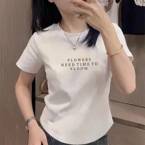 Kaos Oblong Wanita/Bahan Spandek Distro Printing Premium/Lengan Pendek/Atasan/Baju Kasual/T-shirt