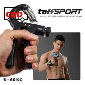 Alat Melatih Kekuatan Genggaman Otot Tangan Adjustable Hand Grip Olahraga 5-60 kg