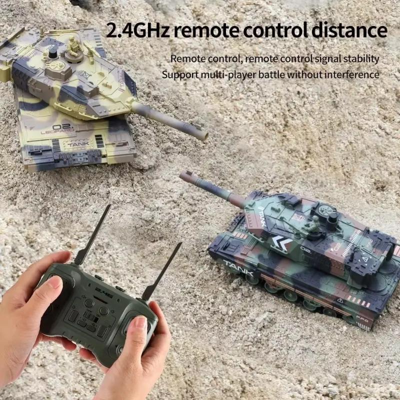 Remote Control Car Water Bomb Outdoor Indoor Boy Toy 2.4G Tank Car Tracked Charging Wireless Electric Off-road Tank Toy 2