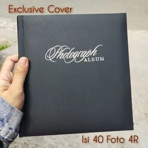 EXCLUSIVE HARD COVER PHOTOGRAPH ALBUM BLACK 4R Pocket 40 Foto