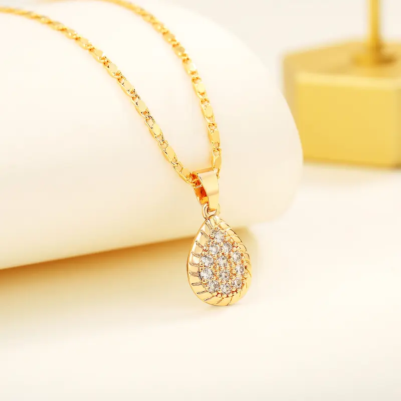 Y347 Kalung Wanita Tetesan Airfashion Female Birthday Daily Metal Coating 2