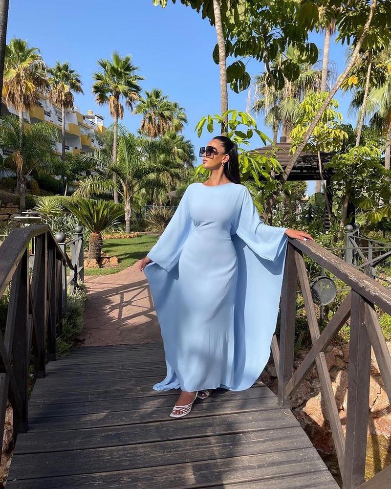 Product Introduction of ✨   2025 Women's Elegant Long Dress |   Trendy Loose Fit & Sexy Waist Cut |   Solid Color Casual Maxi Dress 🌸 emma  wills  dress ariana  grande  green  dress wedding  outfits mennonite  outfit drop  waist  dress blue  black  dress 8