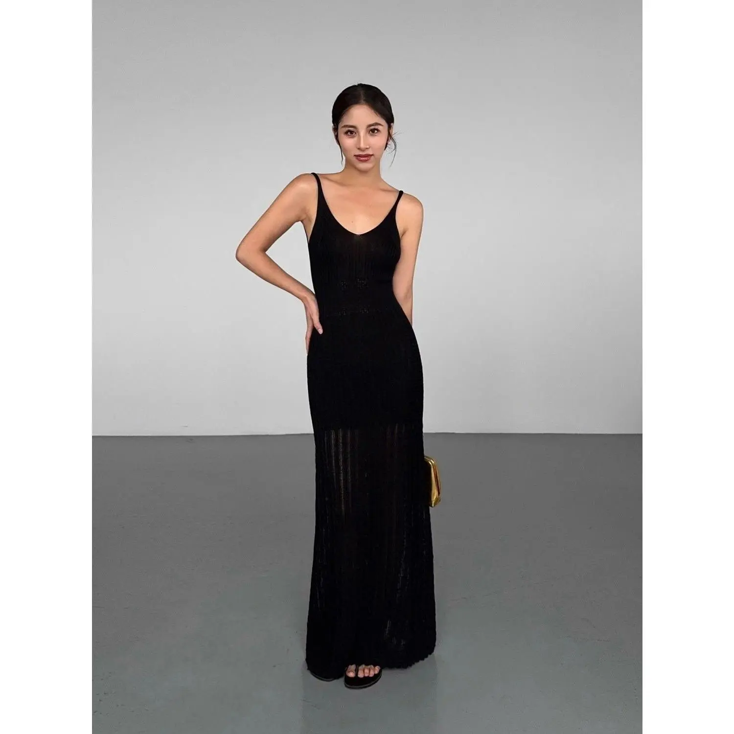 knee length dresses for ladies Women's Crochet Dresses | Stevie Maxi Slip Dress | Anna Kosturova main image 0